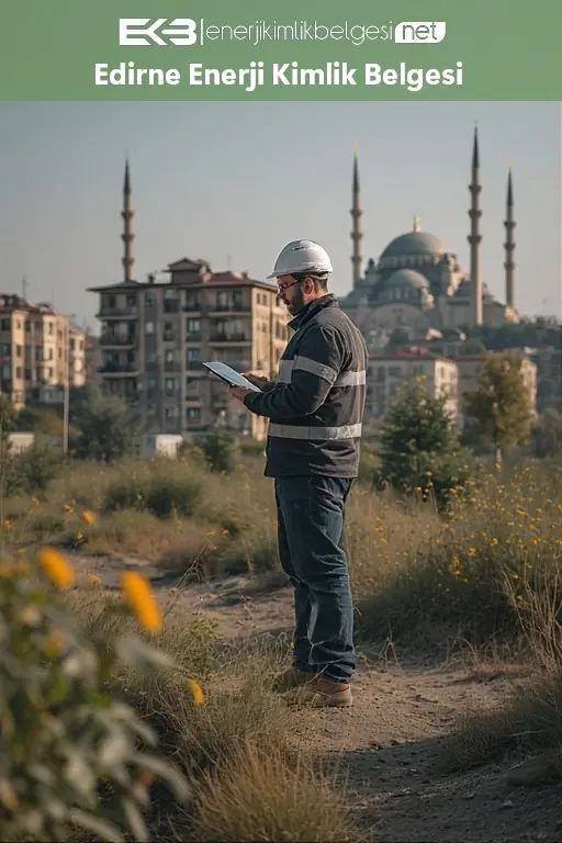 Edirne genelinde enerji kimlik belgesi düzenlenen konut ve ticari yapılar