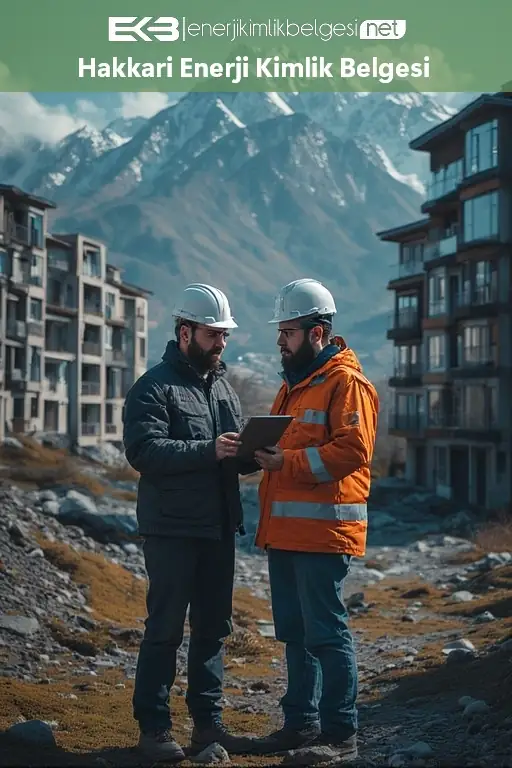 Hakkari genelinde enerji kimlik belgesi düzenlenen konut ve ticari yapılar