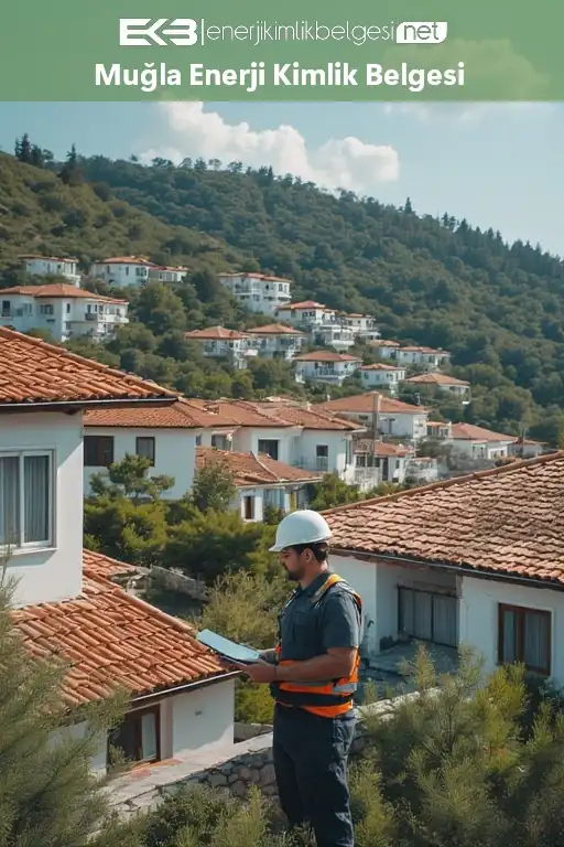 Muğla genelinde enerji kimlik belgesi düzenlenen konut ve ticari yapılar