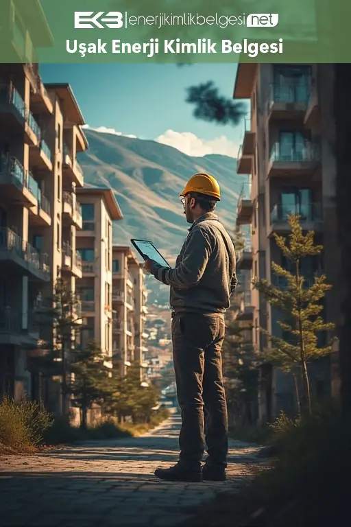Uşak genelinde enerji kimlik belgesi düzenlenen konut ve ticari yapılar